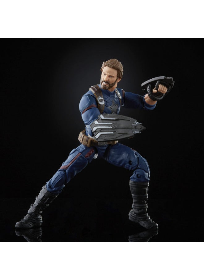 Marvel Hasbro Avengers Infinity Hasbro Legends Series, 15 cm Captain America Action Figure, Premium Design, Includes 5 Accessories, Multi-Colour, F01855L0