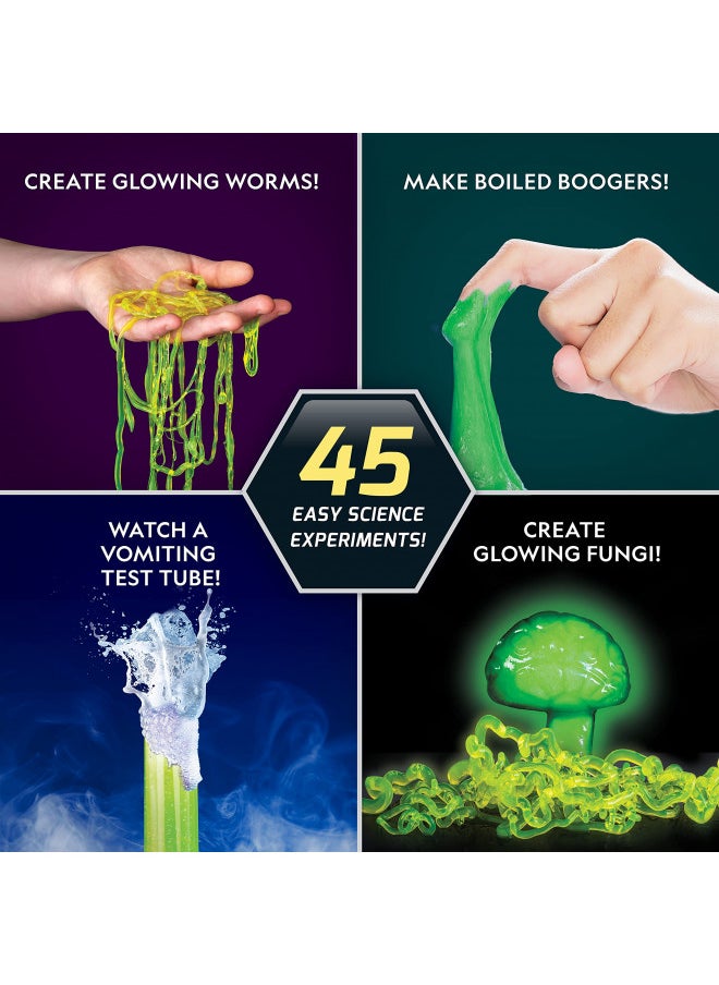 NATIONAL GEOGRAPHIC Gross Science Kit - 45 Gross Science Experiments- Dissect a Brain, Make Glowing Slime Worms, Science Kit for Kids 8-12, STEM Project Gifts for Boys and Girls (Amazon Exclusive)