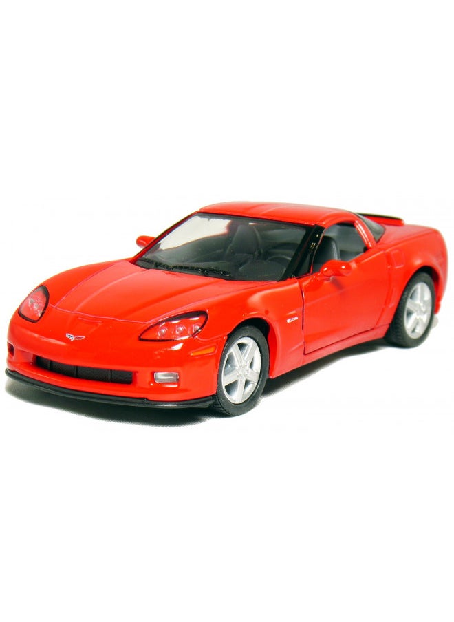 KiNSMART 2007 Corvette Z06 5inch 1:36Scale Die Cast Metal Model Toy Cars RED