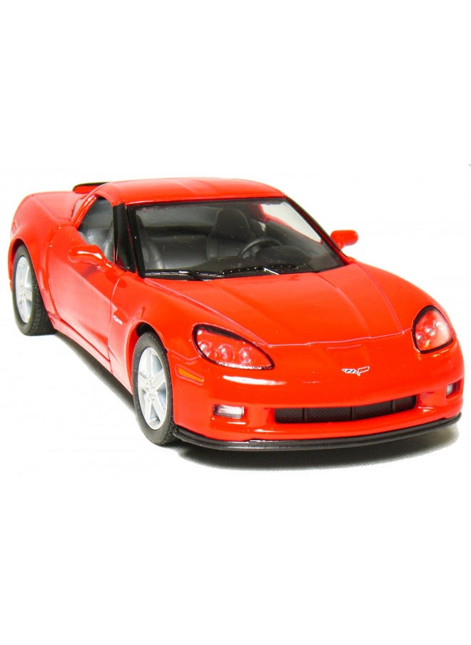 KiNSMART 2007 Corvette Z06 5inch 1:36Scale Die Cast Metal Model Toy Cars RED