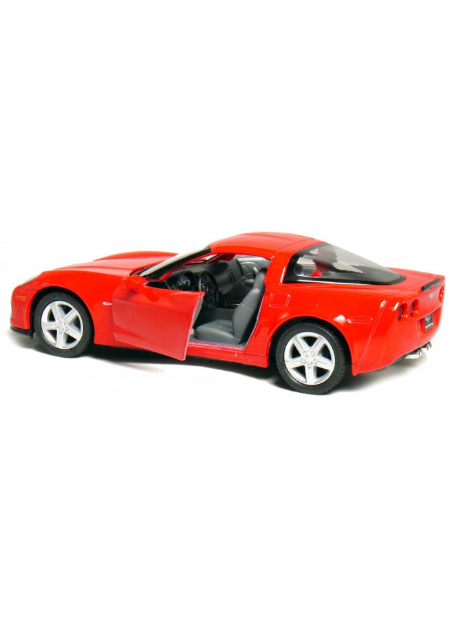 KiNSMART 2007 Corvette Z06 5inch 1:36Scale Die Cast Metal Model Toy Cars RED