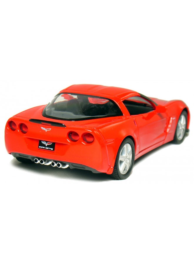 KiNSMART 2007 Corvette Z06 5inch 1:36Scale Die Cast Metal Model Toy Cars RED