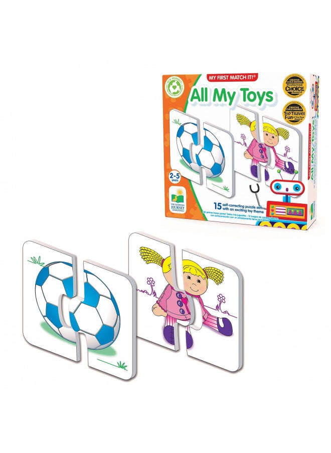 The Learning Journey: My First Match It - All My Toys - Self-Correcting Matching Puzzles for Toddlers and Preschoolers