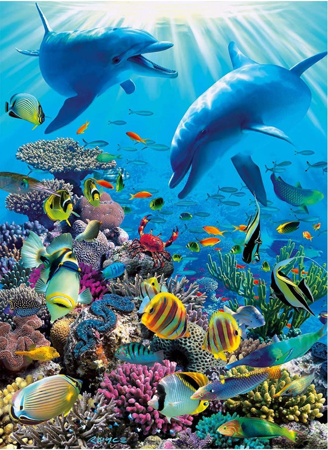 Ravensburger Underwater Adventure 300 Piece XXL Jigsaw Puzzle for Kids - 13022 - Every Piece is Unique, Pieces Fit Together Perfectly