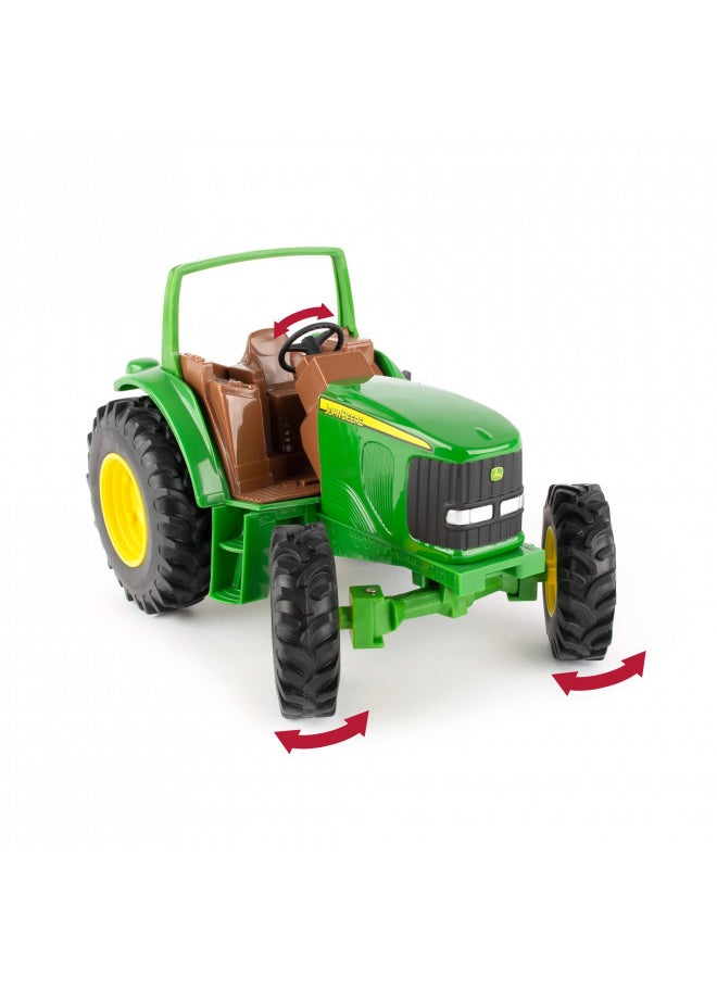 John Deere Sandbox Tough Tractor Toy - 1:16 Scale -11 Inches - Sandbox Toys - Outdoor Toys for Kids 3 Years and Up