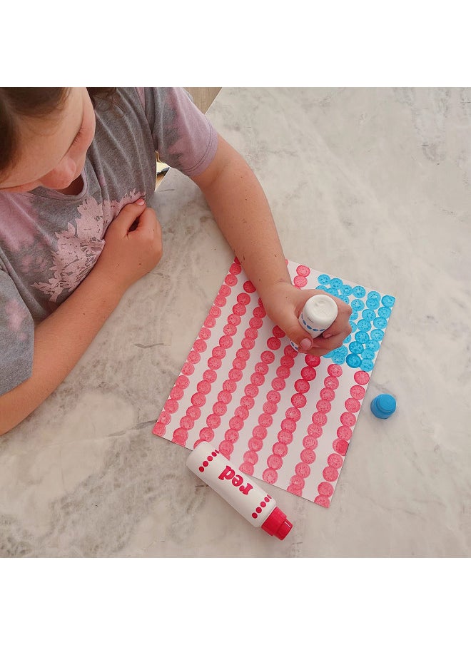 Do A Dot Art! Set of 4 Pack Rainbow Washable Dot Paint Markers for Kids and Toddlers, The Original Dot Marker