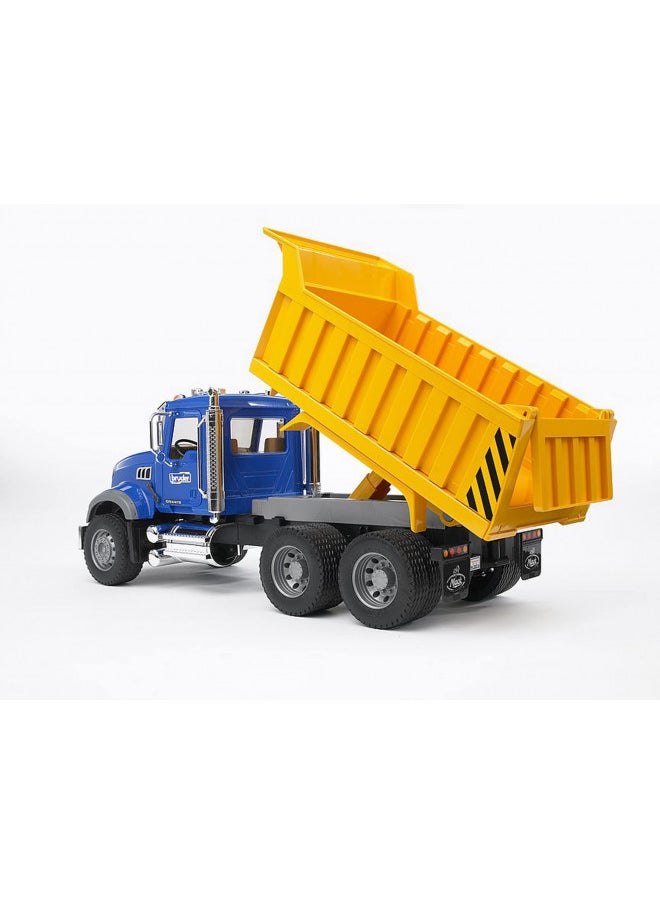 Bruder 02815 MACK Granite Dump Truck for Construction and Farm Pretend Play