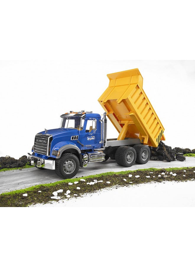 Bruder 02815 MACK Granite Dump Truck for Construction and Farm Pretend Play