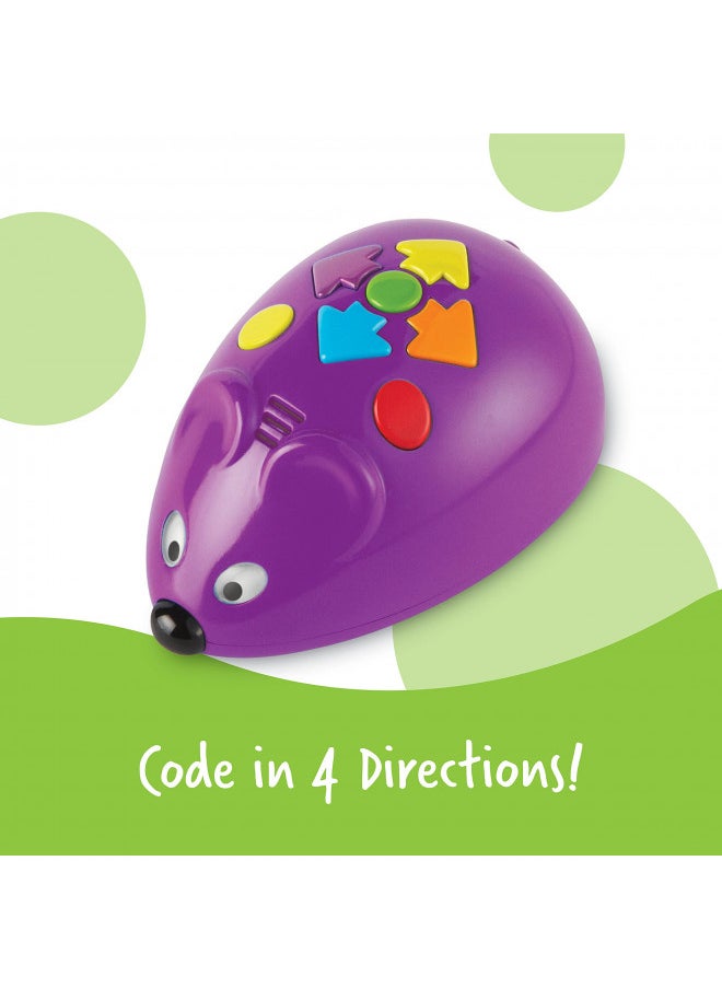 Learning Resources Code & Go Robot Mouse - 31 Pieces, Ages 4+, Coding STEM Toys, Screen-Free Coding Toys for Kids