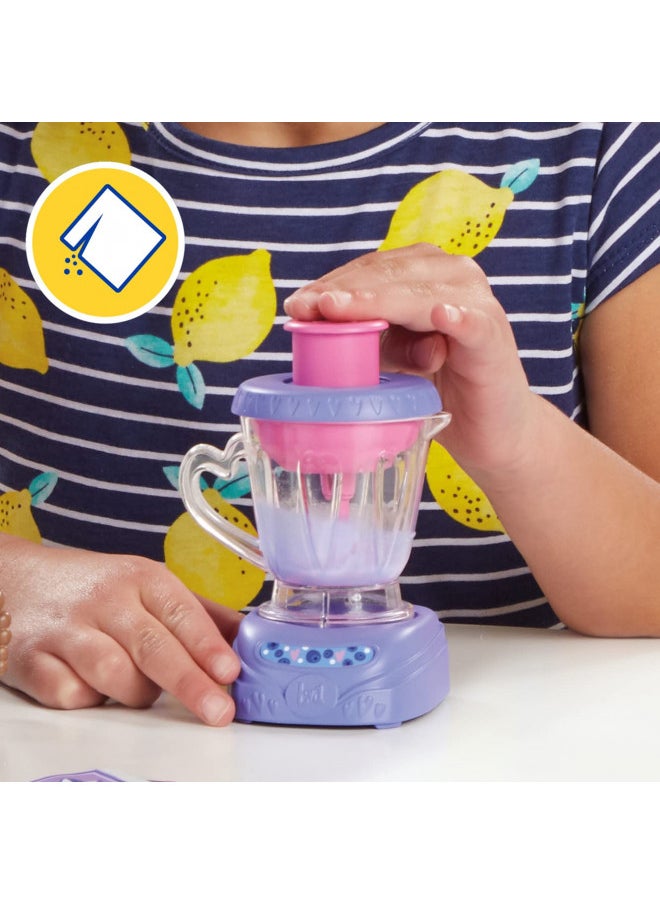 Baby Alive Magical Mixer Baby Doll Blueberry Blast with Blender Accessories, Drinks, Wets, Eats, Black Hair Toy for Kids Ages 3 and Up