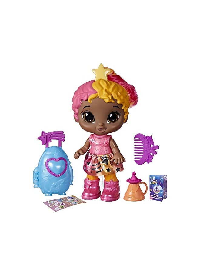 Baby Alive Star Besties Doll, Bright Bella, 8-inch Space-Themed Doll for 3 Year Old Girls and Boys and Up, Accessories