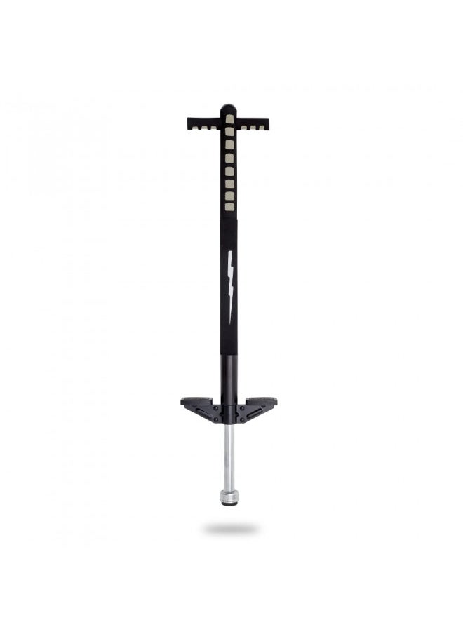 Flybar Maverick Pogo Stick for Kids Ages 5+, 40 to 80 Pounds, Perfect for Beginners, Easy Grip Handles, Anti-Slip Pegs, Outdoor Toys for Boys, Jumper Toys for Girls, Outside Toys for Kids (Blk/Silver)