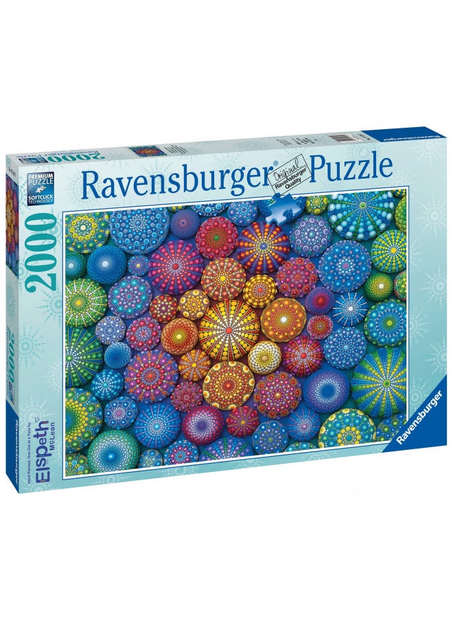 Ravensburger Radiating Rainbow Mandalas 2000 Piece Jigsaw Puzzle for Adults - 17134 - Every Piece is Unique, Softclick Technology Means Pieces Fit Together Perfectly