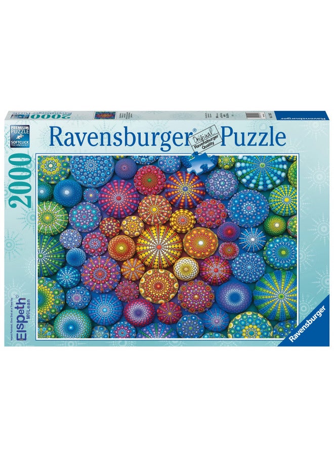 Ravensburger Radiating Rainbow Mandalas 2000 Piece Jigsaw Puzzle for Adults - 17134 - Every Piece is Unique, Softclick Technology Means Pieces Fit Together Perfectly