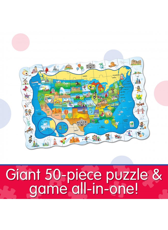 The Learning Journey Puzzle Doubles - Find It! USA - 50 Piece Puzzle - Toddler Toys & Gifts for Boys & Girls Ages 3 and Up - Award Winning Puzzle (Model: 697368)