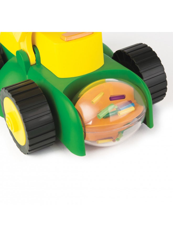 John Deere Electronic Toy Lawn Mower - Lawn Mower Toy with Interactive Sounds and Buttons - Toddler Outdoor Toys - Summer Toys - Ages 2 Years and Up