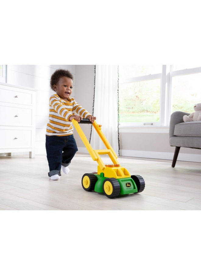 John Deere Electronic Toy Lawn Mower - Lawn Mower Toy with Interactive Sounds and Buttons - Toddler Outdoor Toys - Summer Toys - Ages 2 Years and Up