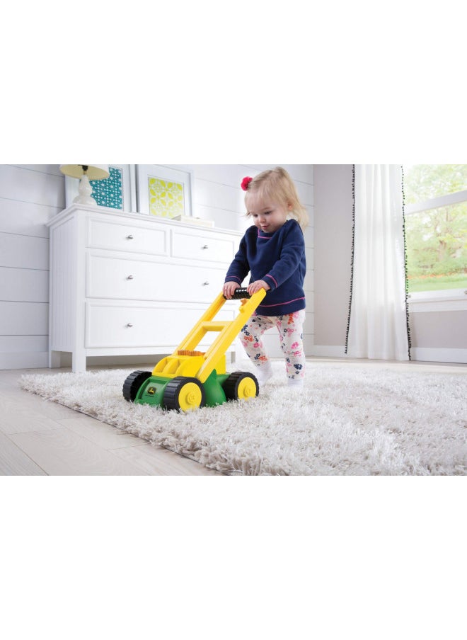 John Deere Electronic Toy Lawn Mower - Lawn Mower Toy with Interactive Sounds and Buttons - Toddler Outdoor Toys - Summer Toys - Ages 2 Years and Up