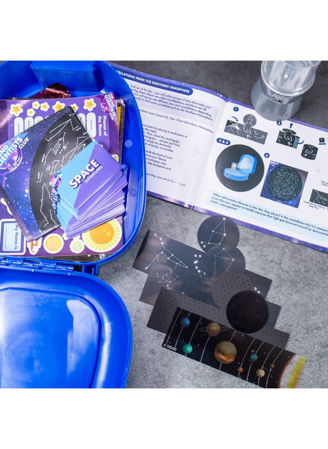 The Young Scientists Club Space Adventures Pack, STEM Kit, 13 Educational Activities, Includes Reusable Backpack, Space Navigator, DIY Constellations, Space Card Game & More, Multi (204755)