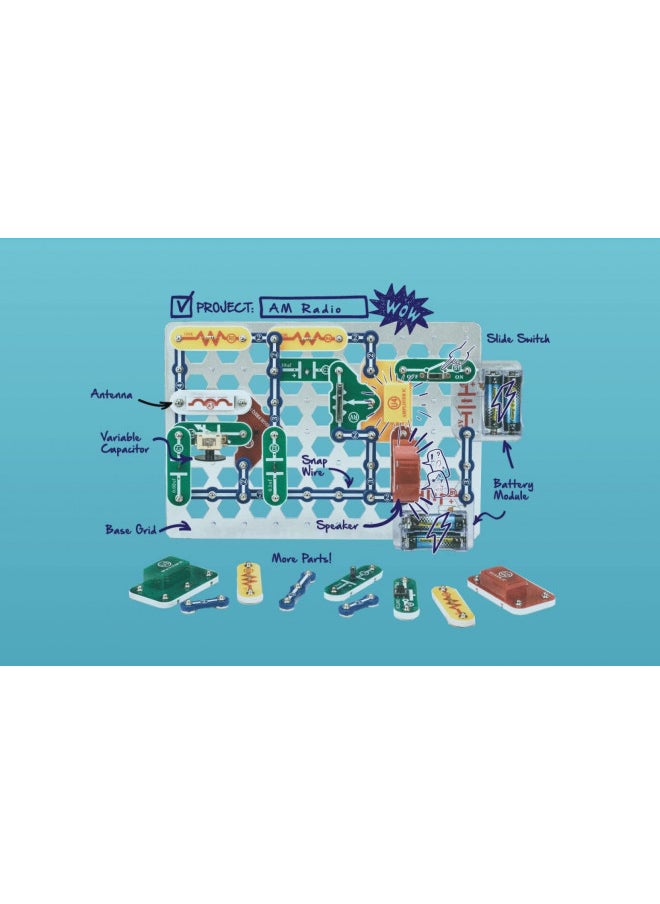 Snap Circuits Classic SC-300 Electronics Exploration Kit | Over 300 Projects | Full Color Project Manual | Snap Circuits Parts | STEM Educational Toy for Kids 8+ 2.3 x 13.6 x 19.3 inches