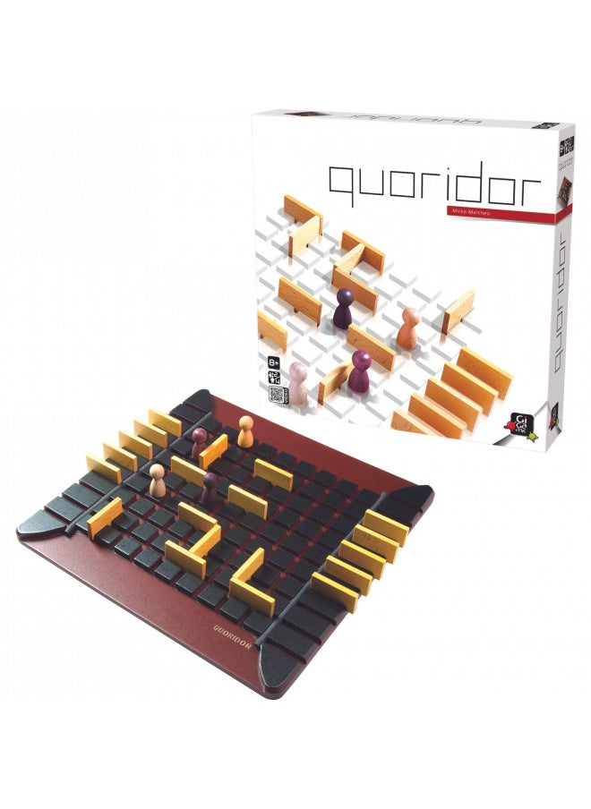 Quoridor | Abstract Strategy Game for Adults and Familes | Ages 8+ | 2 to 4 Players | 15 Minutes