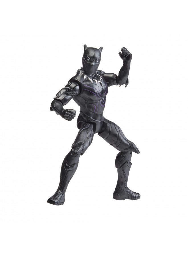 Marvel Mech Strike Mechasaurs, 4-Inch Black Panther with Sabre Claw Action Figures, Super Hero Toys for Kids Ages 4 and Up