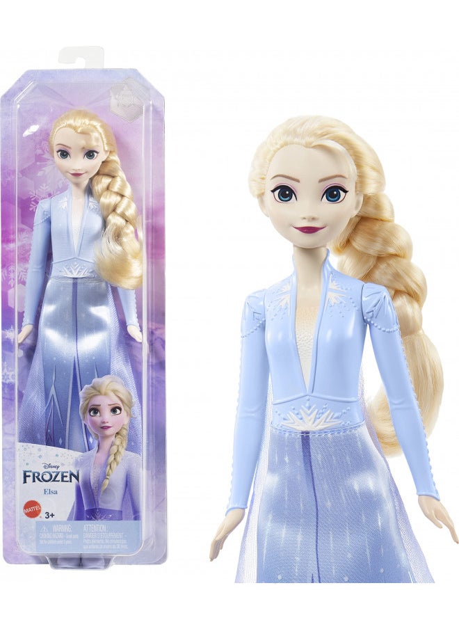 Mattel Disney Frozen Elsa Fashion Doll & Accessory, Signature Look, Toy Inspired by the Movie Mattel Disney Frozen 2