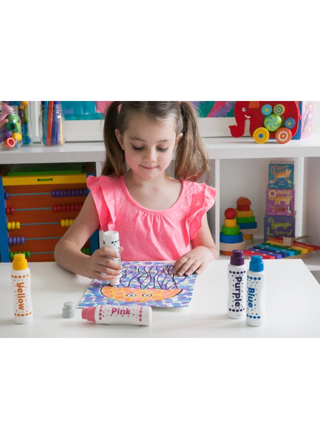 Do A Dot Art! Markers 6-Pack Rainbow Washable Paint Markers, The Original Dot Marker