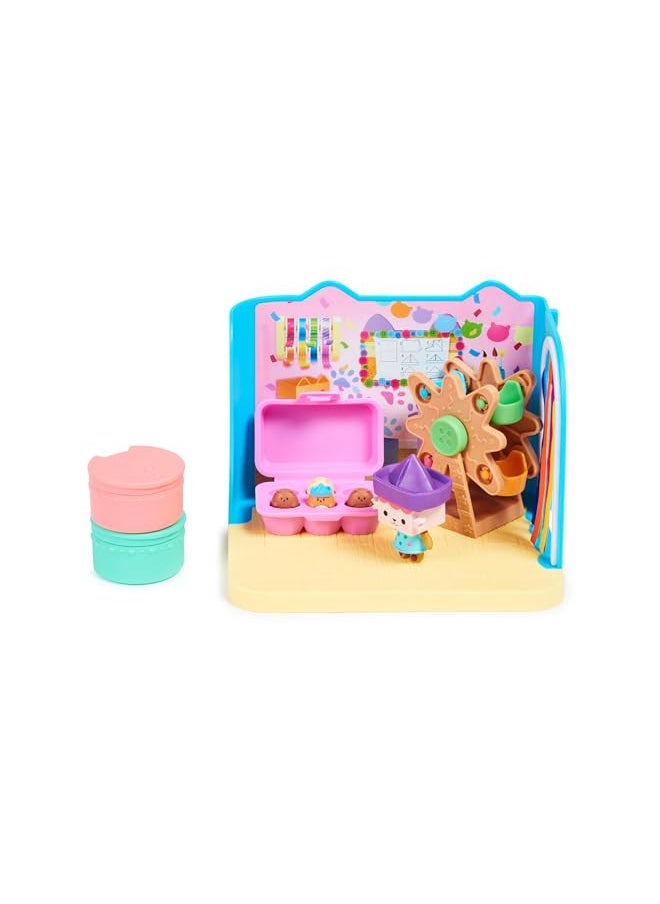 Gabby's Dollhouse, Baby Box Cat Craft-A-Riffic Room with Exclusive Figure, Accessories, Furniture and Dollhouse Delivery, Kids Toys for Ages 3 and up