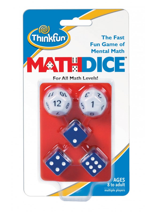 ThinkFun Math Dice Fun Game that Teaches Mental Math Skills to Kids Age 8 and Up