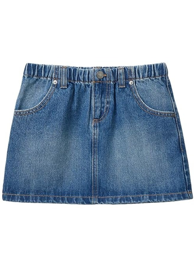 Girls Denim Mini Skirt