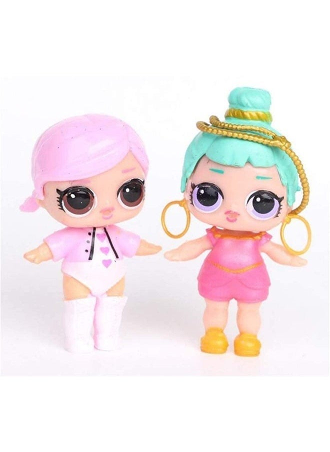 8-Piece Baby Highly Detailed Doll Set For Kids, Surprise Queens Dolls Great Gift for Girls Age 4+
