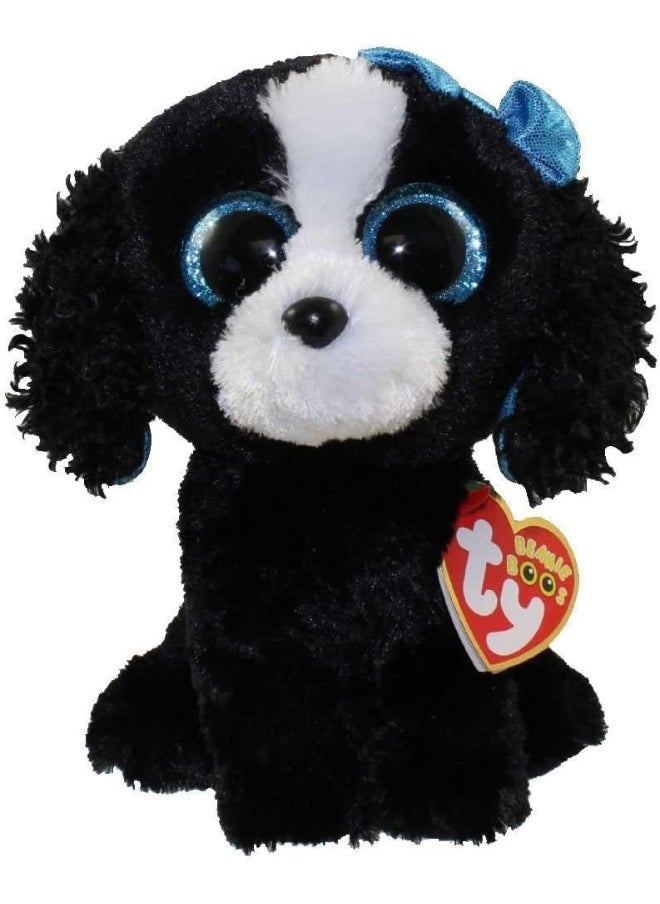 Ty Beanie Tracey Dog Plush, Black/White, Regular