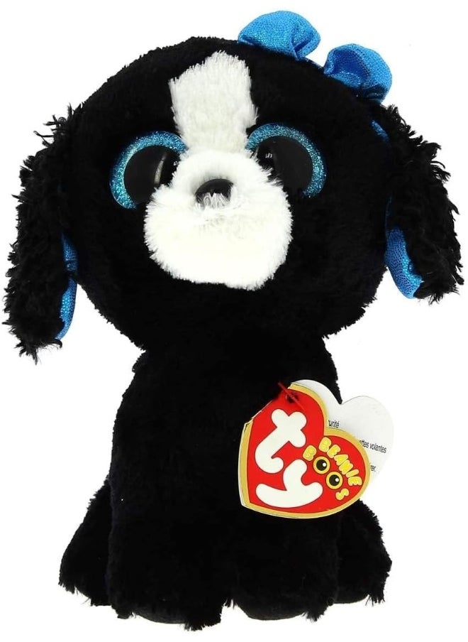 Ty Beanie Tracey Dog Plush, Black/White, Regular