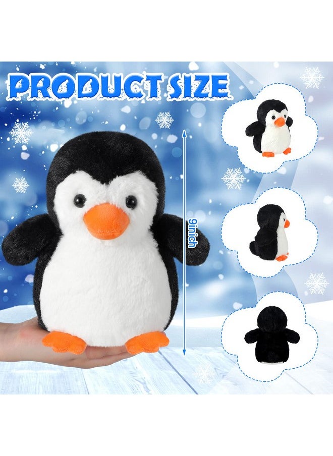 Plush Toys Set Stuffed Animal Zoo Toys With Mom And Small Baby Realistic Baby Animals For Gift Christmas Holiday Birthday Bag Stuffings Decorations (Penguin)