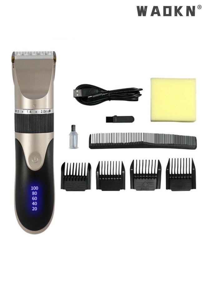 Hair Clippers for Men, Cordless Rechargeable Hair Trimmer Beard Trimmer for Men,Men's Grooming Kit for Hair, Face, Beard, Professional Electric Barber Clippers,Adult Baby Children's Head Shaving Tool