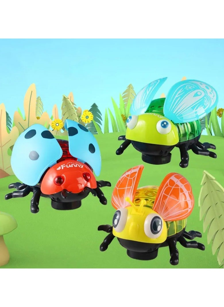 Toy Jumping Ladybug Clockwork Toy Clockwork Ladybird Animals Walking