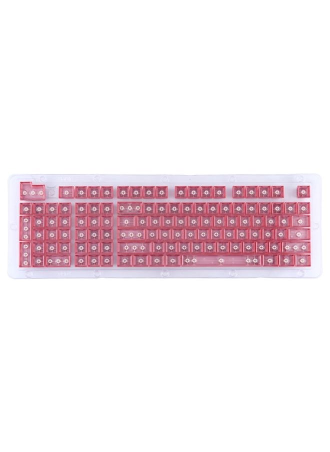 ABS Translucent Keycaps, OEM Highly Mechanical Keyboard, Universal Game Keyboard (Red)