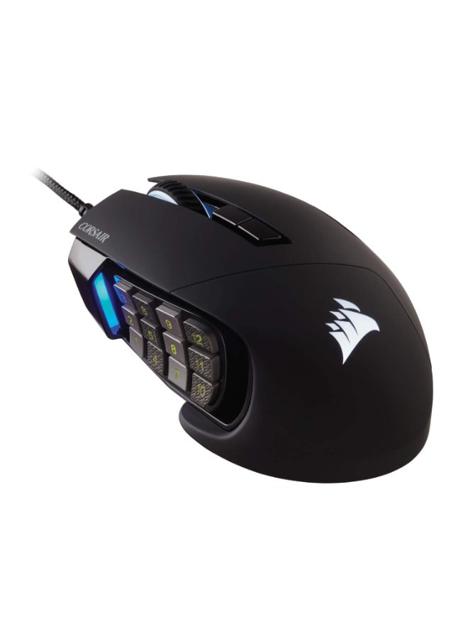 Corsair Scimitar RGB Elite, MOBA/MMO Gaming Mouse, Black