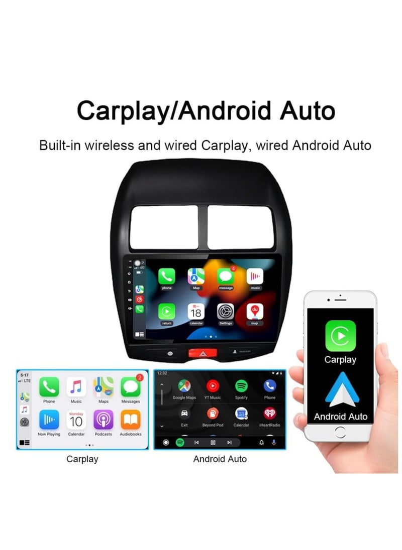 4GB RAM+64GB ROMfor Mitsubishi ASX Radio 2010-2017 Car Stereo Android 13 Built-in Wireless CarPlay Android Auto Bluetooth Head Unit 10 Inch IPS GPS Navigation Support Full RCA Backup Camera