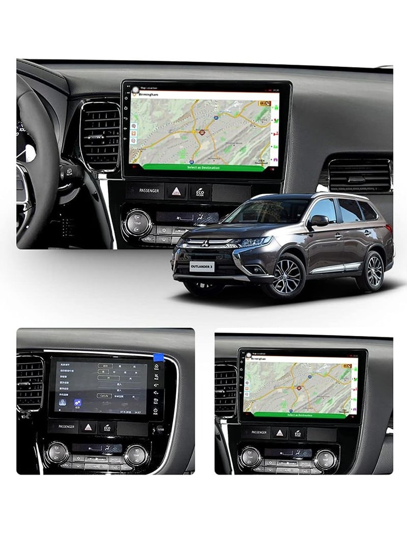 10.1''Android Car Stereo Radio for Mitsubishi OUTLANDER 2014-2019 Octa Core Android 10.0 Touchscreen Headunit supports GPS Navigation Carplay Android Auto Bluetooth SWC DSP 4G AHD Camera-4+64