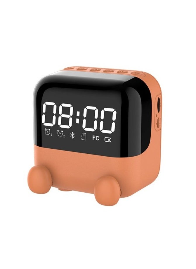 Digital Alarm Clock Bedroom Wireless Loudspeaker Power Supply FM Dual Alarm Clock Answering Phone Dimmable LED Display Personal Pod Wearable Surround Sound Speaker