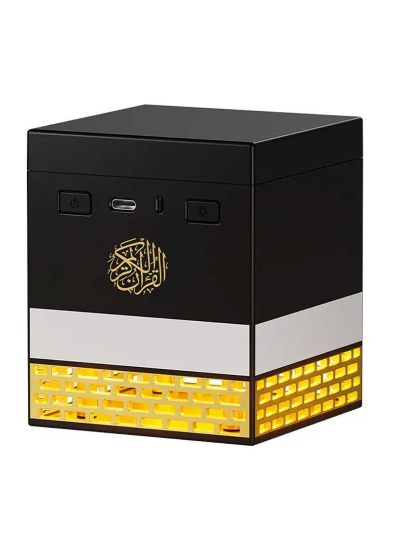 Quran Speaker With App And Remote Control Quran Speaker With Multi LED Lights Options 18 Languages 16 Reciters Quran Speaker Kaaba Speaker SQ-708 8GB Storage Quran Word By Word Recitation