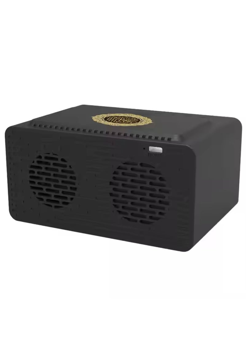 Quran Speaker With Azan Clock Alarm Clock Radio With Bluetooth Speaker Alarm Clocks Bedside Powerful Battery Backup And USB Port With App Control LED Display Clock With 8GB Storage SQ808