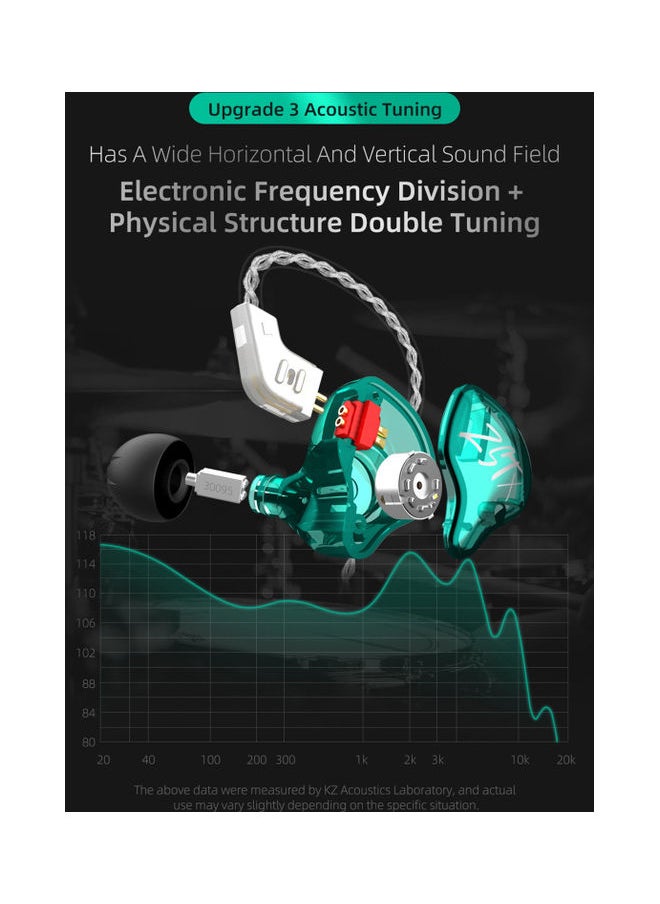 Newly Upgrade Hybrid Drive Earphones  without Mic Multicolour