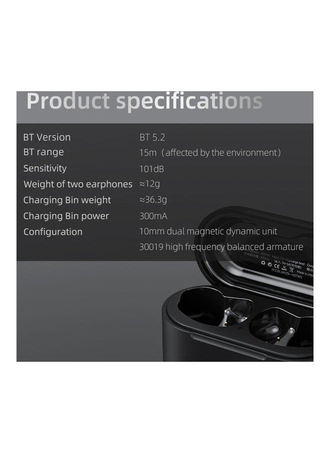 Hybrid Wireless In-Ear Earphone Black