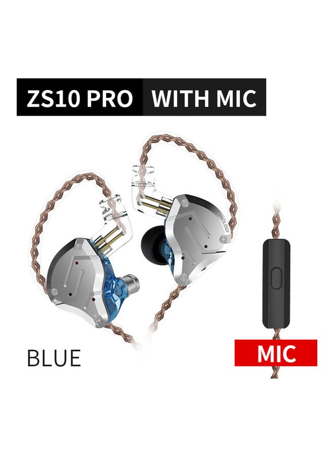 3.5mm Wired Earphone Blue