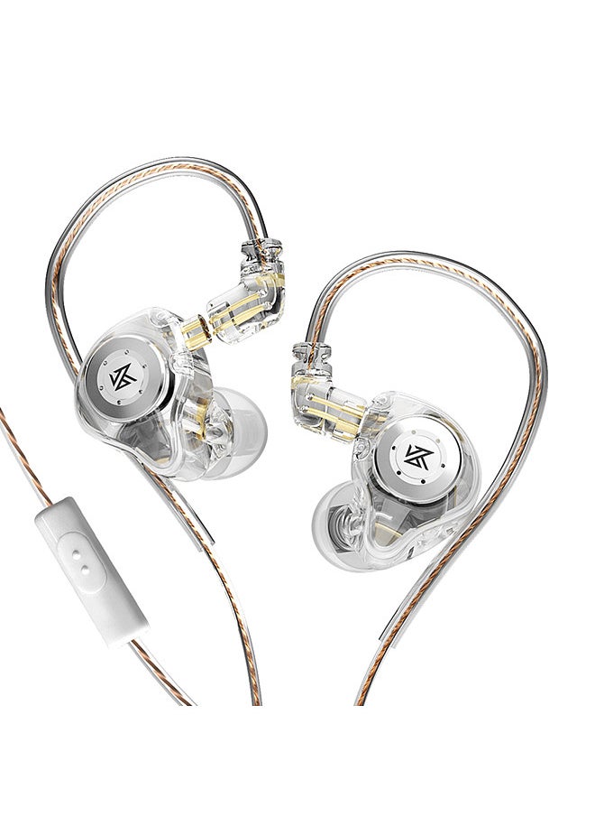 EDX Pro in-Ear Stage Monitor Headphone Dual Magnetic Dynamic Unit Earphone Shock Bass Earbuds with 0.75mm Detachable Cable Comfortable Wired Headset (With Mic)