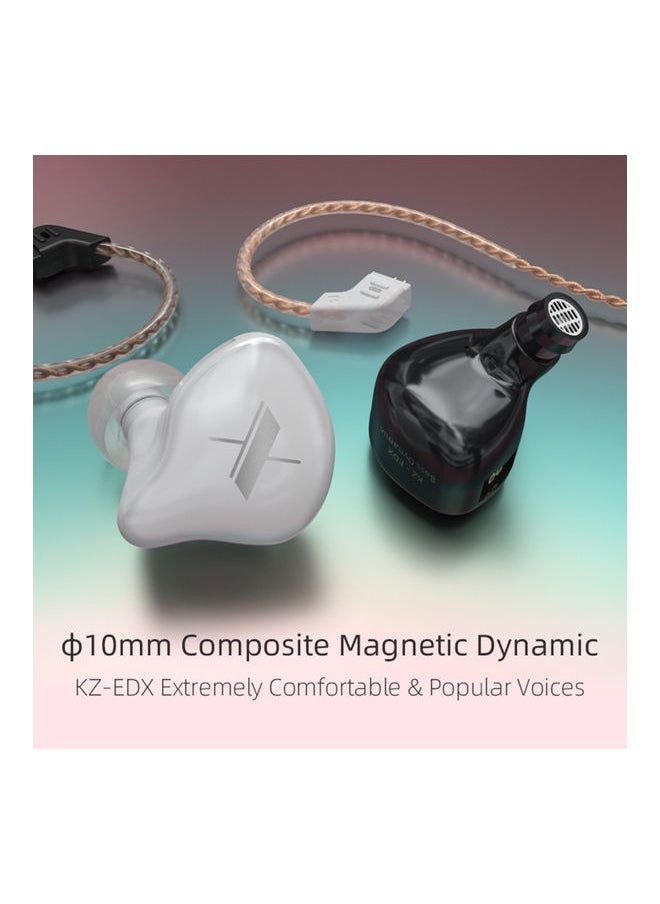 Customized Heavy-Bass In-Ear Headphone with Mic Black