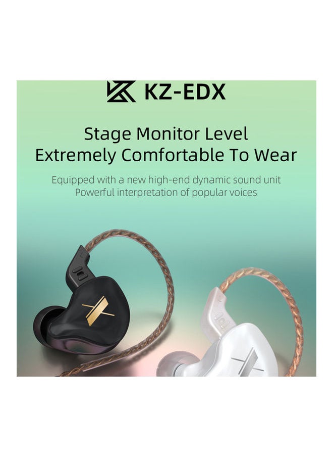 Customized Heavy-Bass In-Ear Headphone with Mic Black